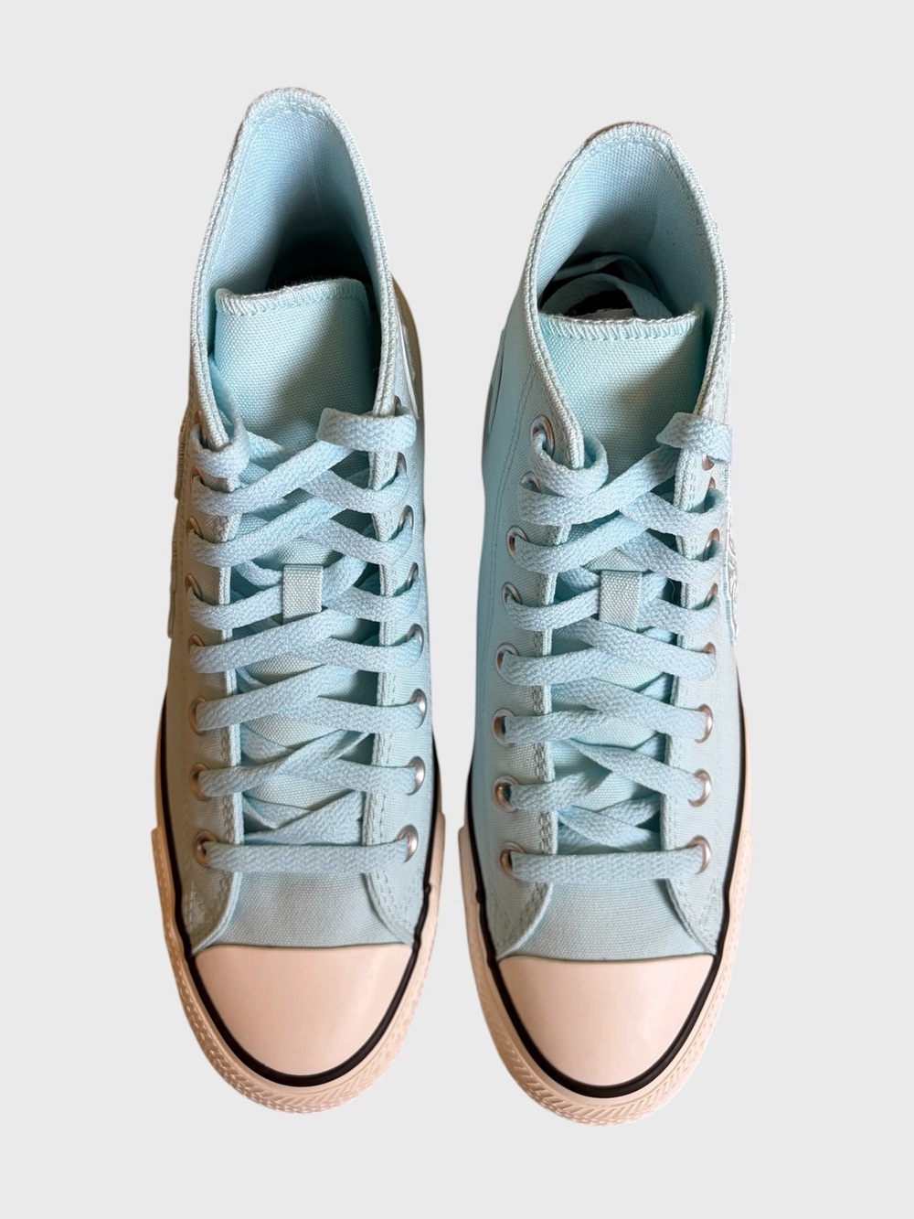 NWB Converse CTAS Hi Floral Sneakers Women's Size 9 Rained Out Blue Pastelcore - Picture 9 of 16